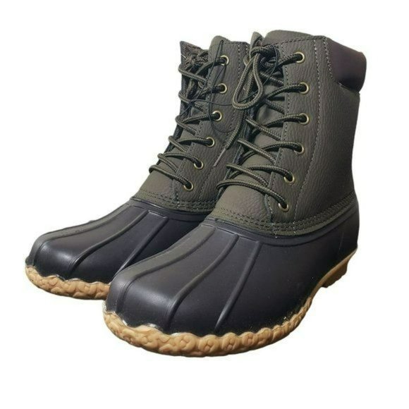 Weatherproof Vintage Mens Olive Green Adam II Lace Up Ankle Duck Boots Size 8 M main image 8